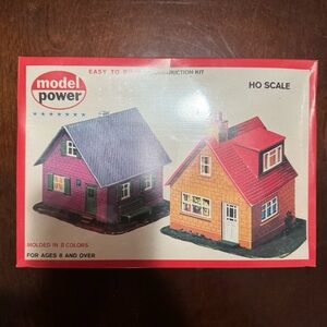 Vtg Model Power #431 HO Scale Two Cottages Construction Kit West German Made New